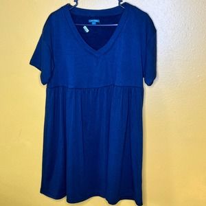 Wild Fable Dress Black V-neck Terry Coverup New M